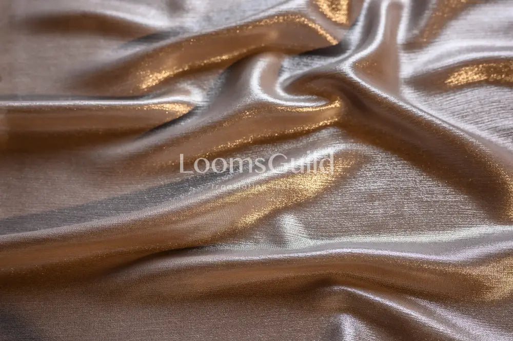Foil Chiffon Lame Old Rose pink