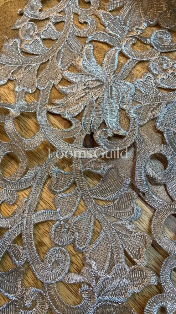 Guipure Lace TDS30604 - Silver