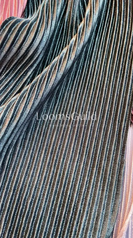 Satin Pleated - Dark Grey