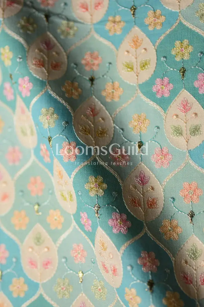 Embroidery - Powder Blue