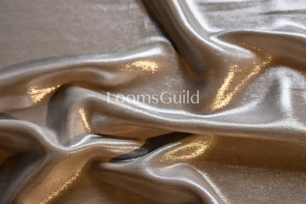 Foil Chiffon Lame Beige