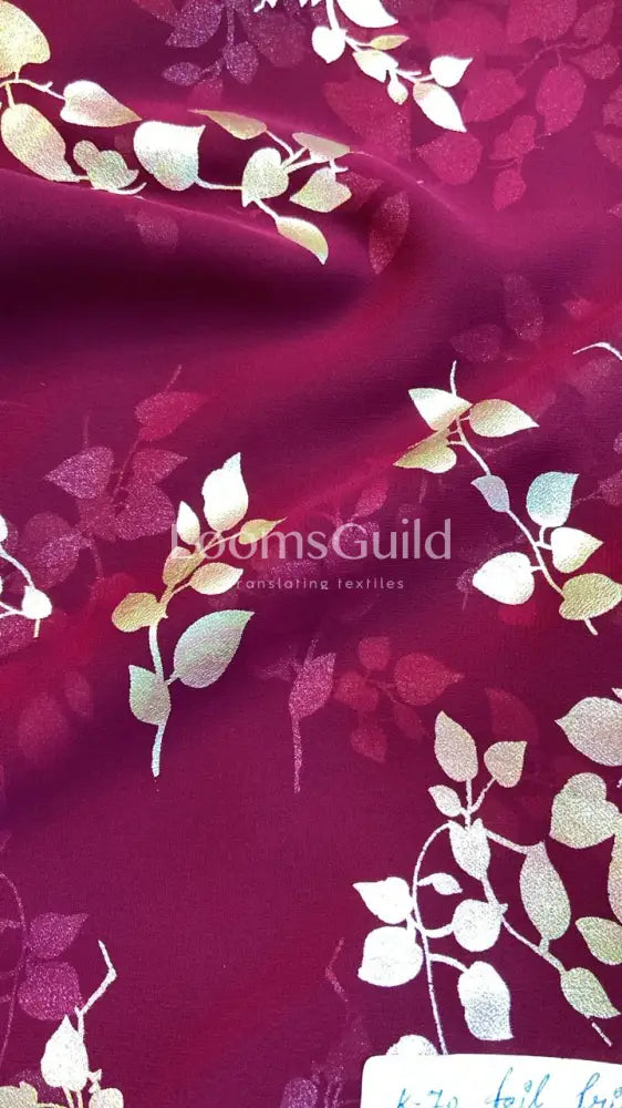Georgette Foil Print - Design 1