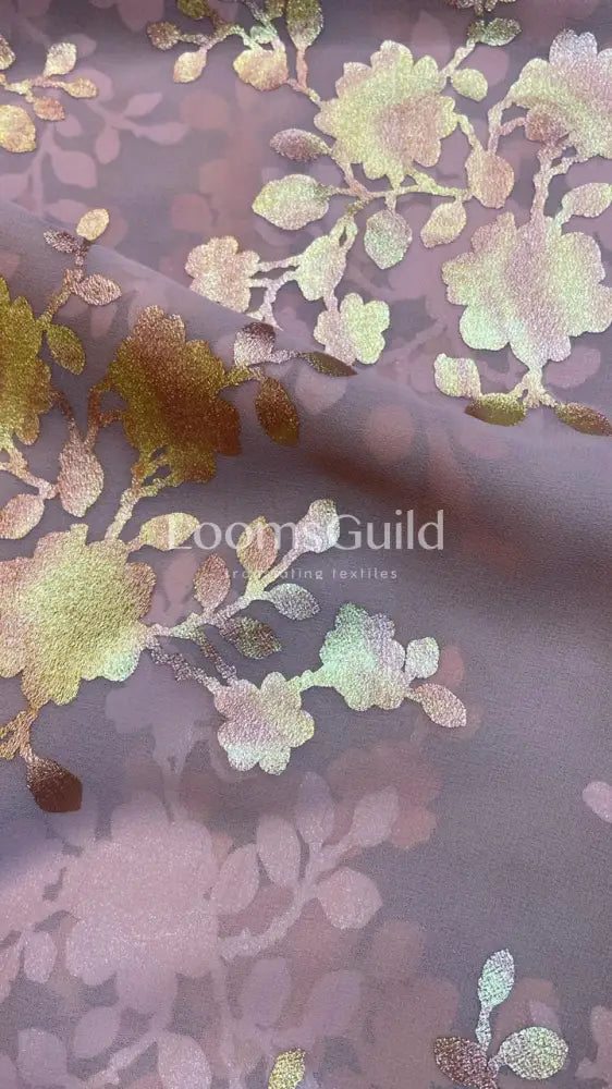 Georgette Holographic Foil Print - Design 2