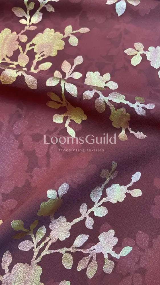 Georgette Holographic Foil Print - Design 4