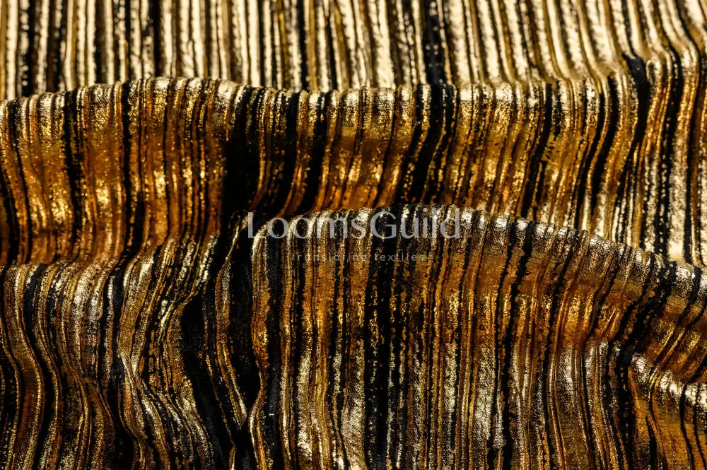 Pleated Foil - Gold/Black