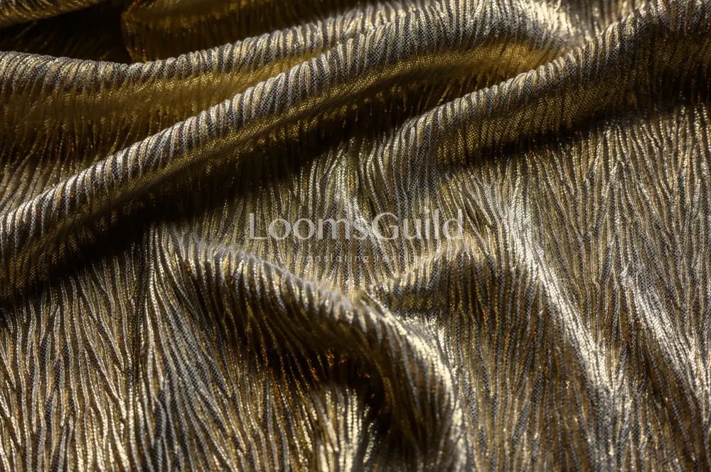 Pleated Metallic Foil - Gold