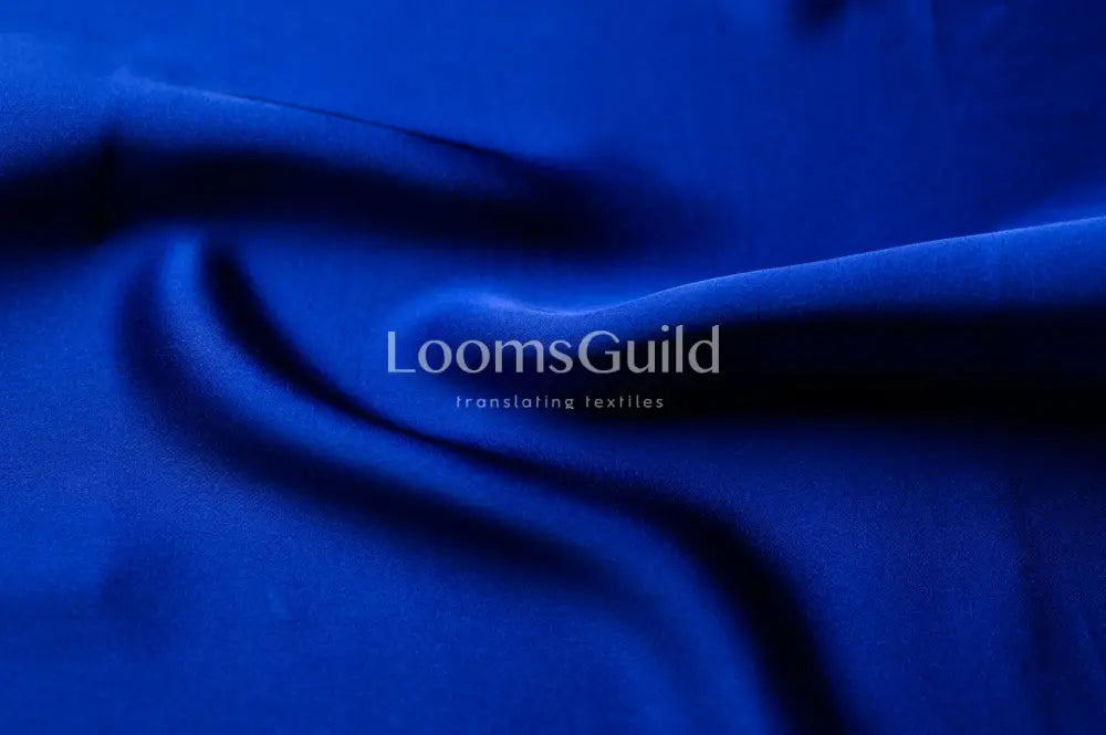 Satin Crepe Dazzling Blue