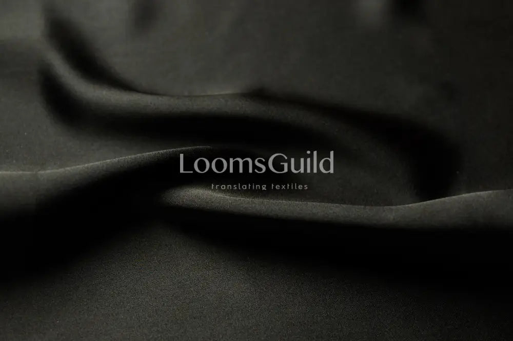 Satin Crepe Jet Black