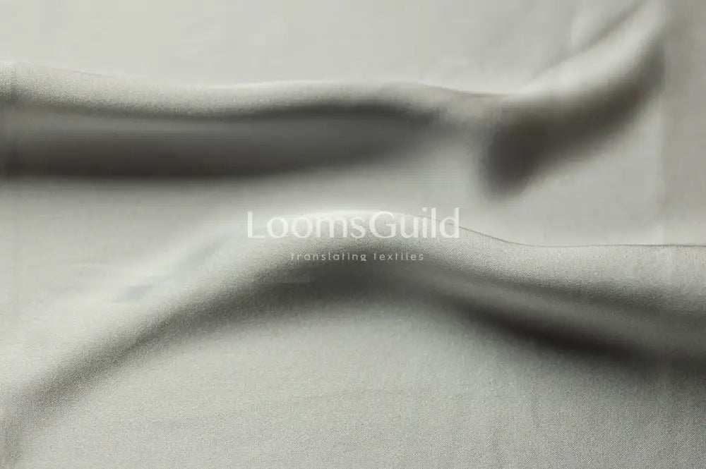 Satin Crepe Silver