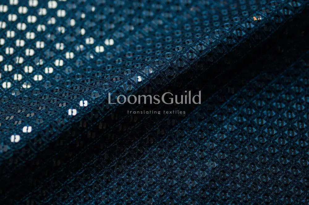 Sequin Embroidery - Navy